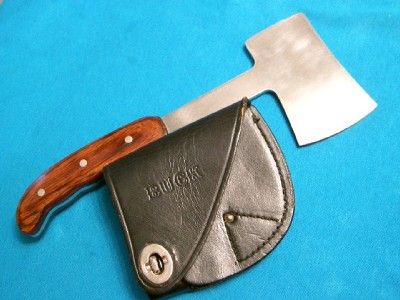   USA CAMP HUNTING SURVIVAL AX AXE HATCHET KNIFE SHEATH KNIVES EC  