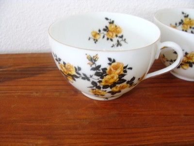 Vintage Victoria Czechoslovakia Cups  Teacups Roses  