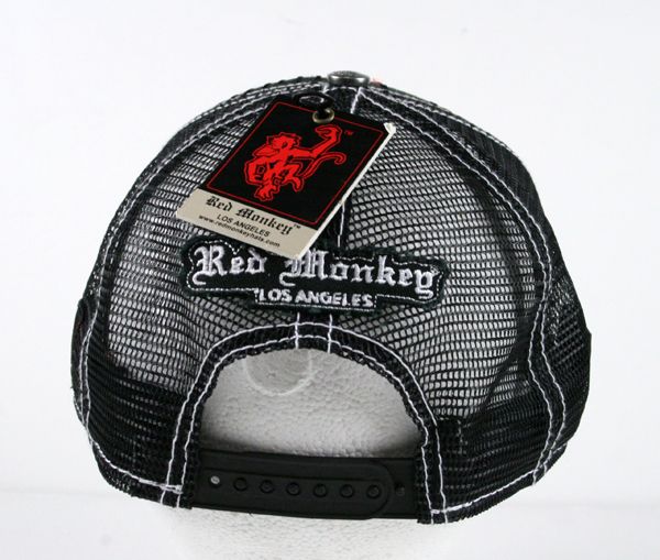 Red Monkey ATOMIC BLAST cap trucker hat embroidered Limted edition 