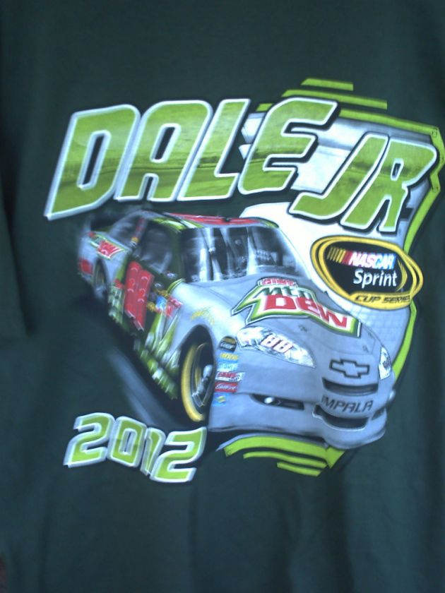 DALE EARNHARDT JR.2012 NASCAR SPRINT CUP SERIES SCHEDULE SHIRT  