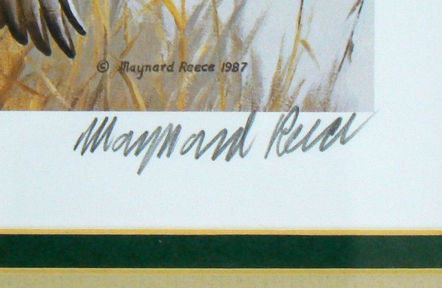 Maynard Reece Mallards Ducks Unlimited Print Stamp  