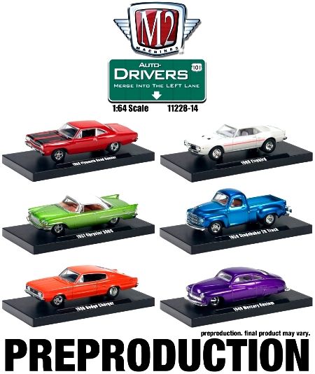 M2 DRIVERS RELEASE 14 CHARGER, STUDEBAKER, FIREBIRD, MERCURY  