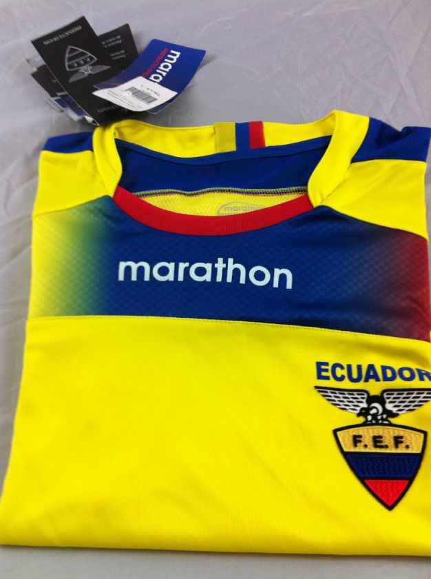 ECUADOR NATIONAL TEAM JERSEY 2011 T SHIRT 100% AUTHENTIC  