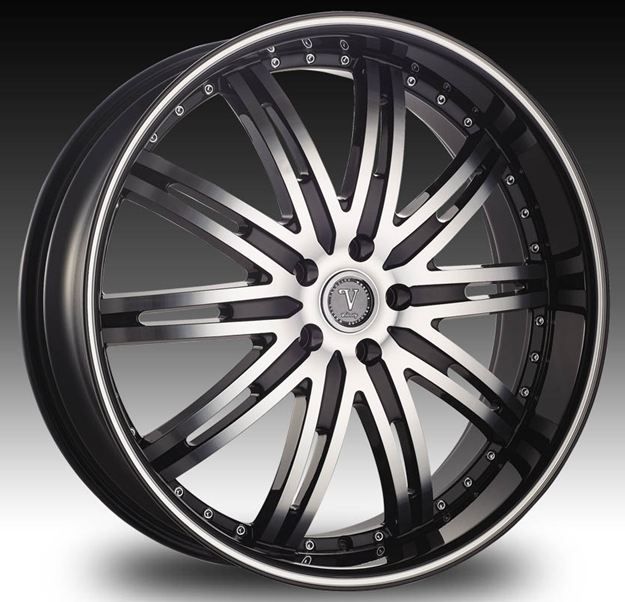 20x8.0 VELOCITY VW 865A MACHINED RIMS ET 30/38  