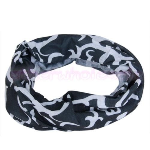 Women Men Rider Headwear Headband neck Scarf Wrap Mask  