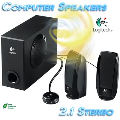 NEW Logitech 2.1 Computer Speakers w/Subwoofer  