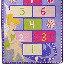 Tinkerbell Hopscotch Game Rug  