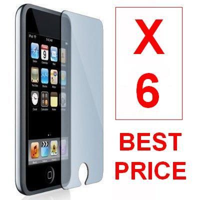 6x SCREEN PROTECTOR IPOD TOUCH CLEAR 2 2G 3G 2ND 3RD  