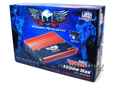 POWER ACOUSTIK D1 4000D 4000W Mono Class D Demon Series Amplifier