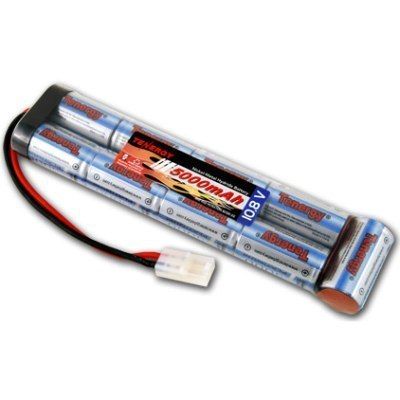 10.8V 5000mAh NiMH Flat Battery Pack Male Tamiya  