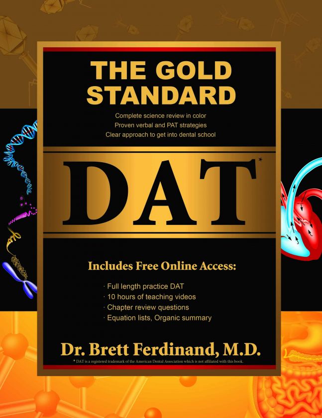 Gold Standard DAT Prep Book Dental Admission Test Exam  