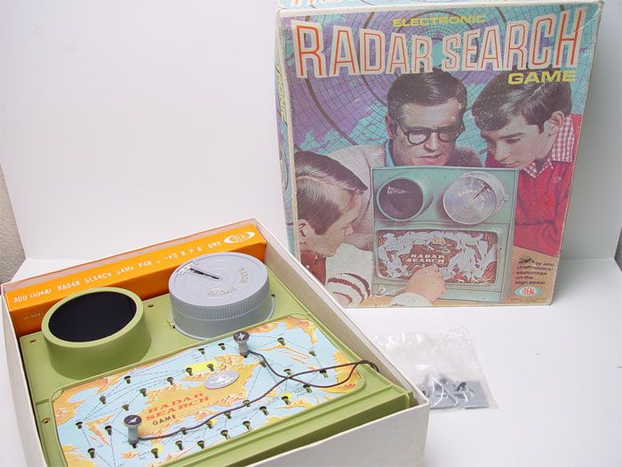 Vintage Ideal 1969 Electronic Radar Search Toy Game  