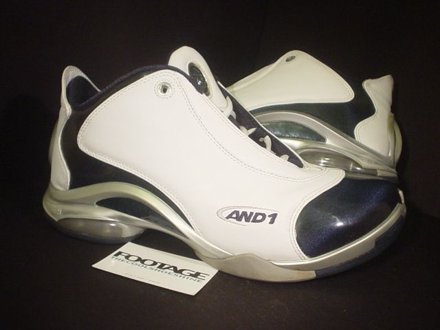 1996 OG Vintage AND 1 KG KEVIN GARNETT II 2 WHITE NAVY BLUE SILVER 