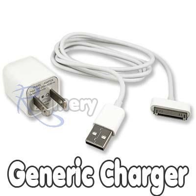 USB Home Wall Charger data Cable For iPhone 4S 4G 4 iPod Nano Touch 