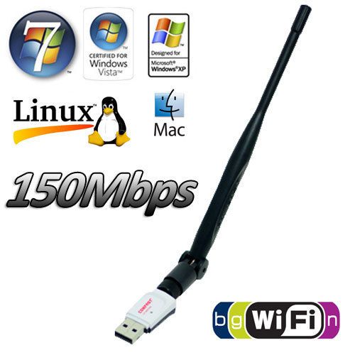 Ralink 5370 150mbps usb mini wireless wifi adapter with 5 dbi antenna 