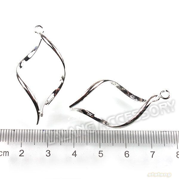 100 Wholesale Charms Silver Plated Smooth Hooks Earring Earwires 