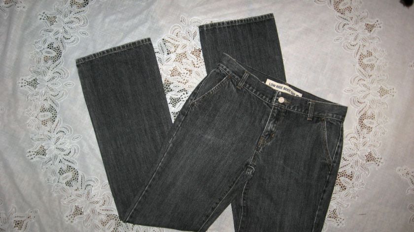 NEW Womens Black GAP Low Rise Boot Cut Jeans, Sz 6  