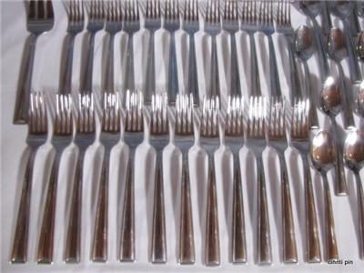 Gorham Flatware 65 pcs Craft Chic Silver 12 person set  