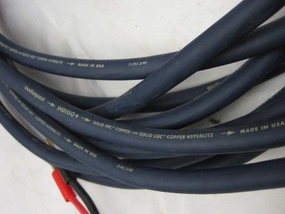 audioquest indigo plus 4.5 speaker cables  