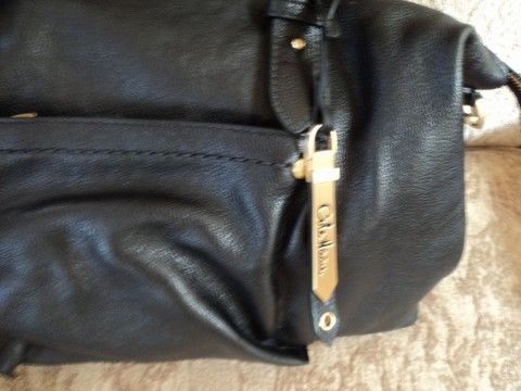 Cole Haan Saddle Soft Satchel BLACK  