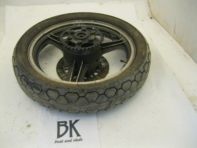 1980 Kawasaki Gpz 550 Used Rear Tire Wheel Rim Sprocket  