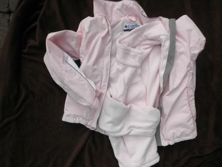 COLUMBIA Medium* Light PINK Interchange CORE Two Layer SKI COAT 