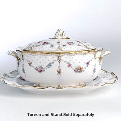 ROYAL CROWN DERBY ROYAL ANTOINETTE SOUP TUREEN & COVER  