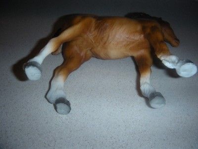 VINTAGE BREYER HORSE BROWN & WHITE WITH GREEN BLANKET  