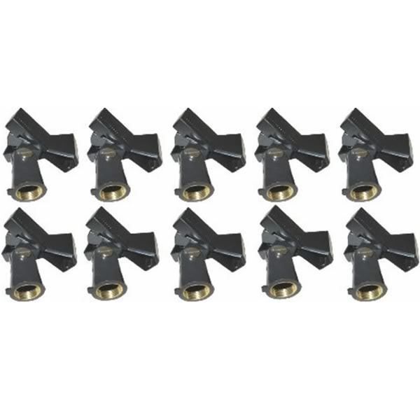 BUTTERFLY SPRING MICROPHONE MIC HOLDER CLIPS 10 PACK  