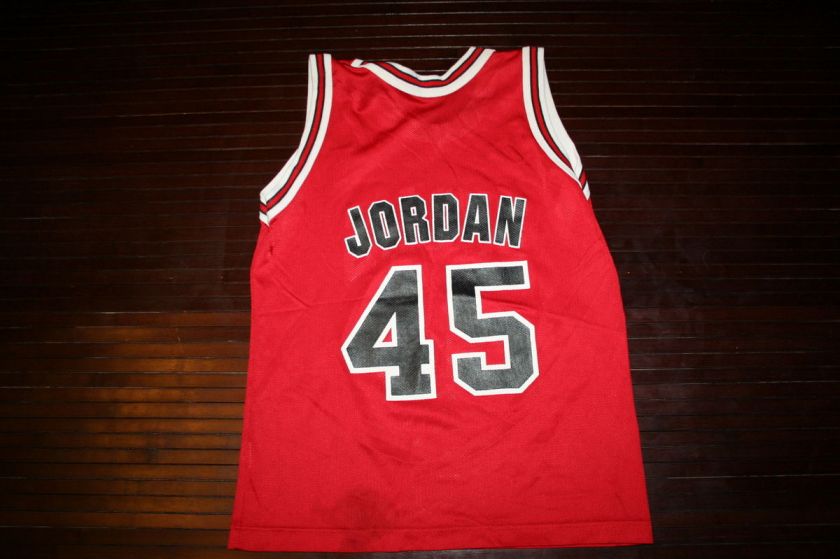 CHICAGO BULLS RED JERSEY YOUTH CHAMPION #45 JORDAN  