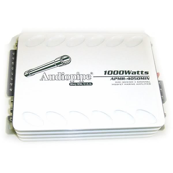 1000W AUDIOPIPE BOAT 4 CHANNEL MOSFET MARINE AMPLIFIER APMR 4050MIN 