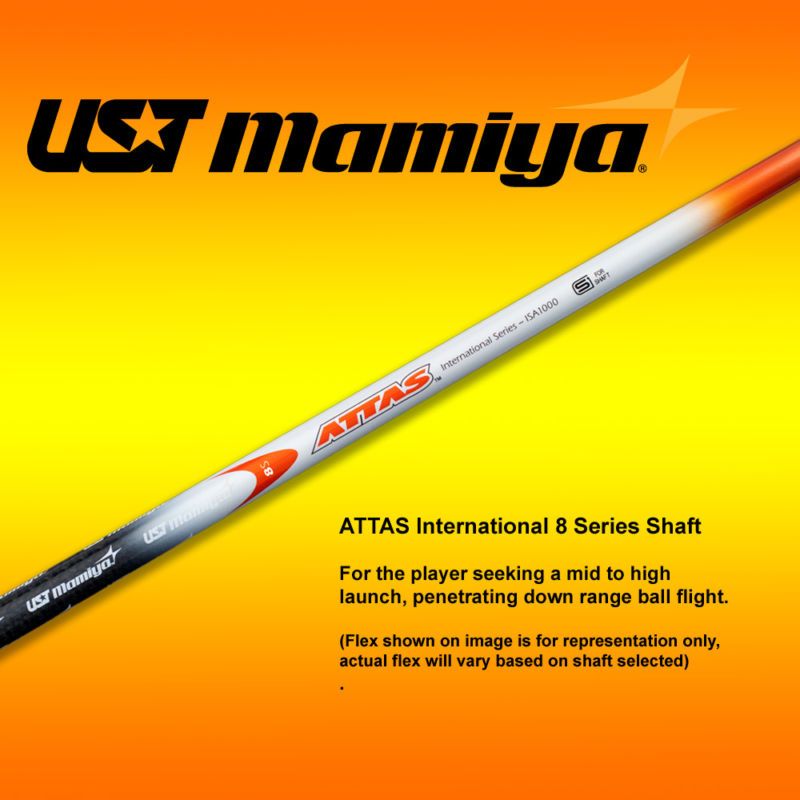 NEW UST MAMIYA ATTAS 8 SERIES WOOD SHAFT S FLEX .335  