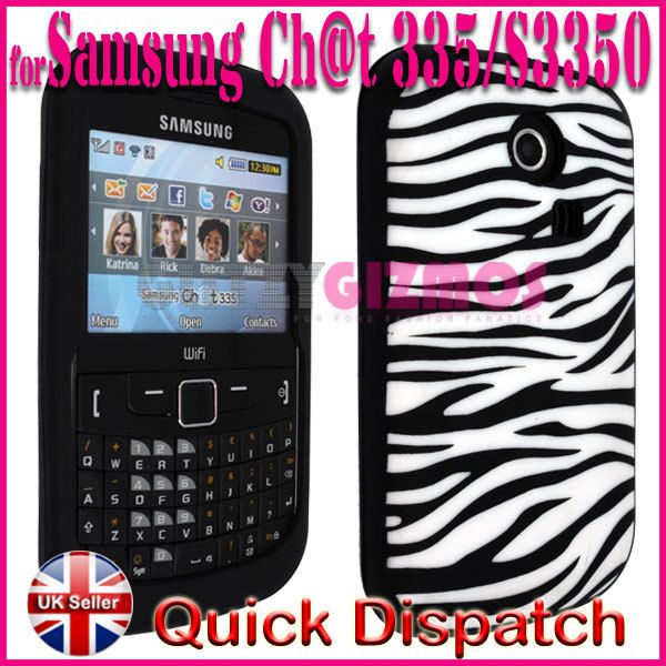 SILICONE GEL CASE COVER FOR SAMSUNG CHAT CH@T335 S3350  