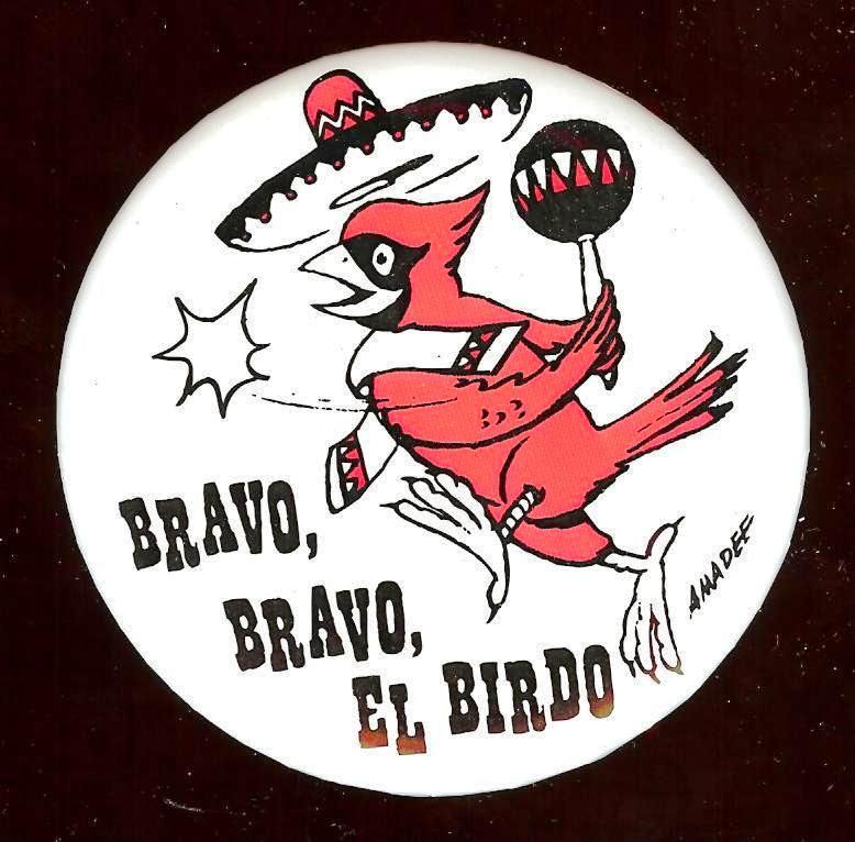 St. Louis CARDINALS Bravo Bravo el BIRDO pin AMADEE  