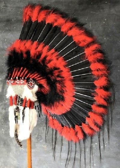 Native American Black Hawk War Bonnet Headdress on PopScreen