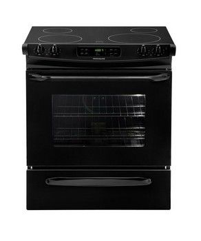   Frigidaire Black Slide In 30 Self Cleaning Electric Range FFES3025LB