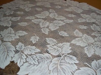   OFF WHITE SQUARE DOILY TABLECLOTH LEAF LEAVES 38 X 38 ITDS427  