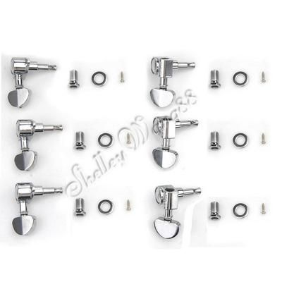 Chrome Deluxe Guitar Tuning Peg Machine Head Tuner 3R3L  