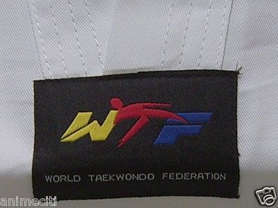 WTF APPROVED TAEKWONDO TKD UNIFORM W/ BELT WV SZ 8  