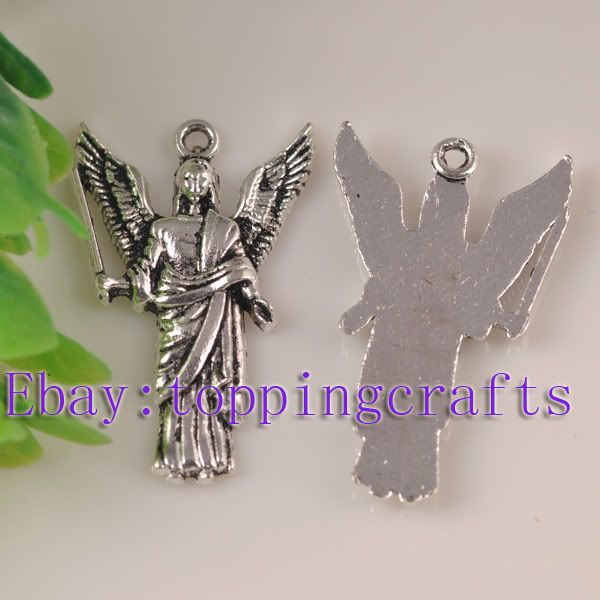 FREE SHIP 20pcs Tibetan Silver Angel Charms TP6074  