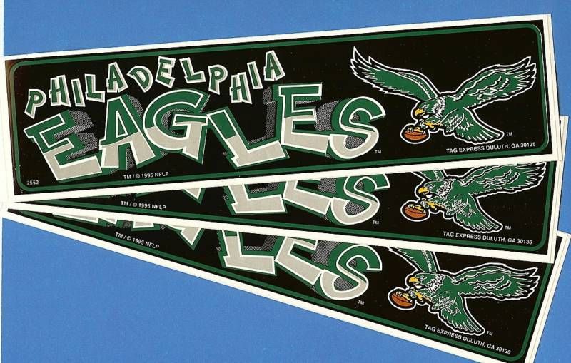 Lot Philadelphia Eagles NFL Football Bumper Stickers  