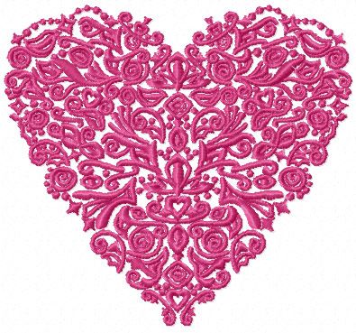 10 Valentine Hearts machine embroidery designs 5x7  