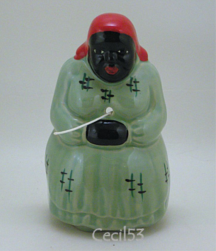 BLACK AUNT JEMIMA STRING YARN HOLDER GREEN MCCOY  