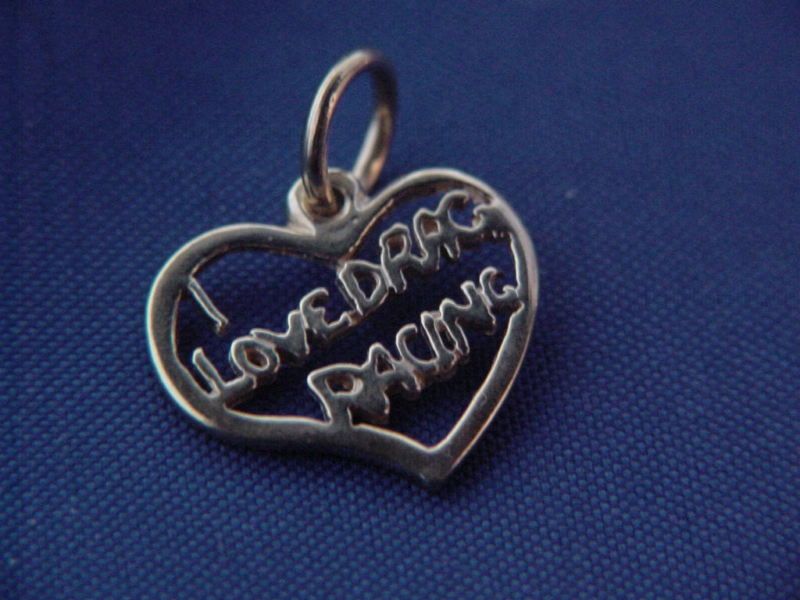 LOVE DRAG RACING nhra charm auto Racing Jewelry  