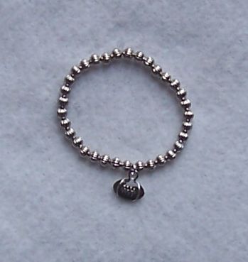 New Silver Football Charm Infant Baby Toddler Bracelet  