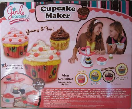 Girl Gourmet CUPCAKE MAKER NIP baking cooking kitchen chef  