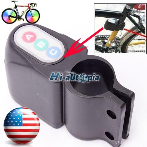 New Bike Alarm Lock Bicycle Motorbike Moped Cycling Security Sound 