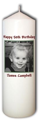 Personalized Custom Birthday Candle Photo Gift  