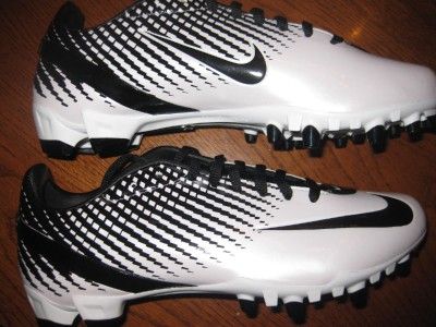   Alpha Vapor One Football Soccer Cleats sz 7 Black/Black/White  