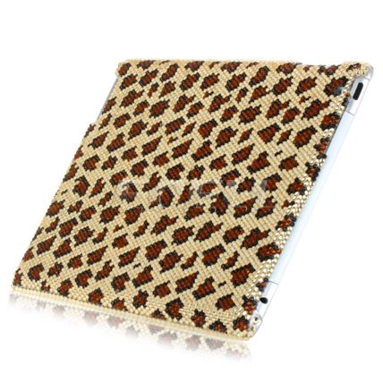 NEW LEOPARD PRINT CRYSTAL DIAMOND BLING CASE FOR iPAD 2  